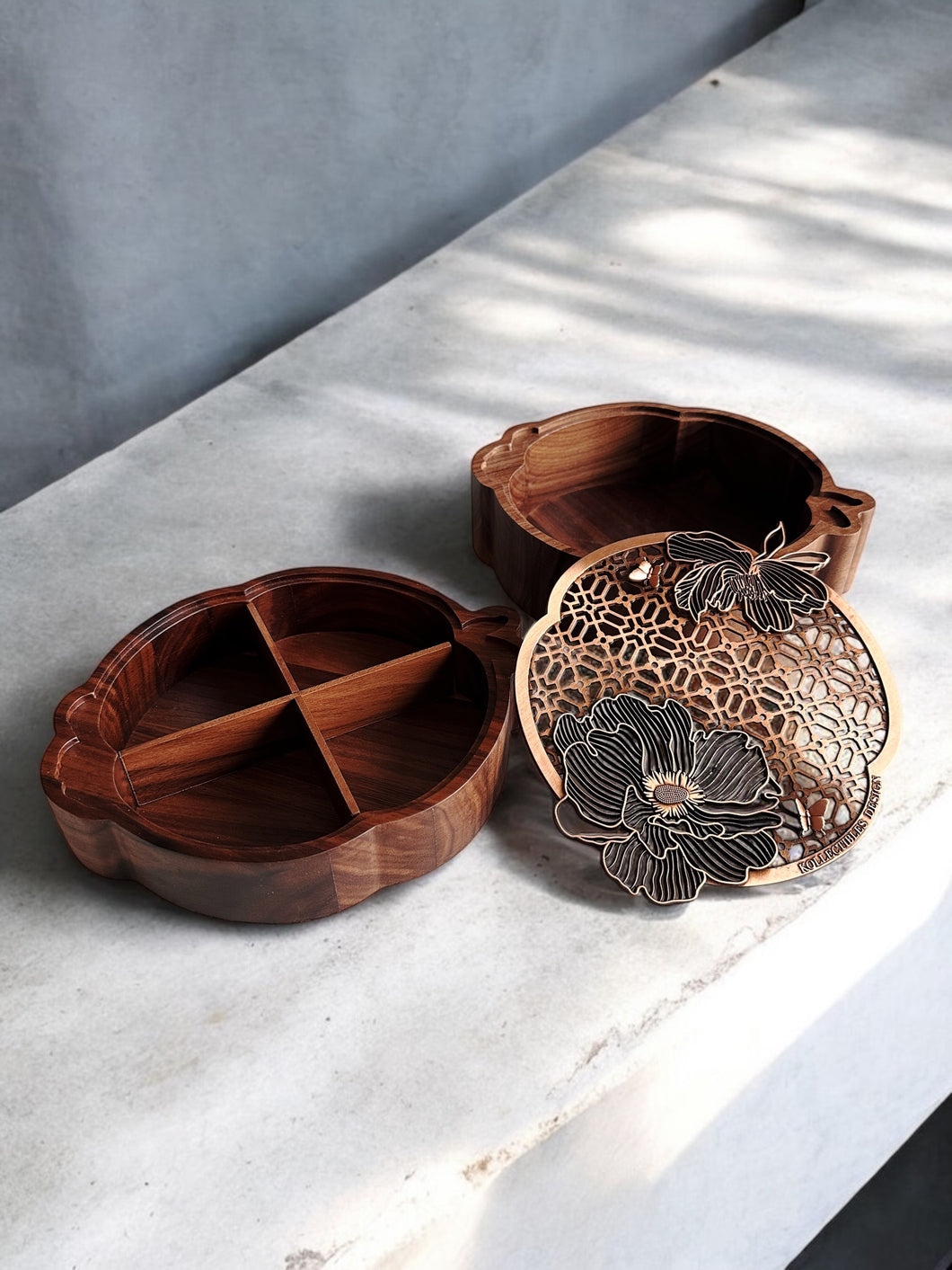 NEW>>WHIMSICAL BLOOMS 夢幻花朵> Stackable Trinket Box 可堆疊飾品盒